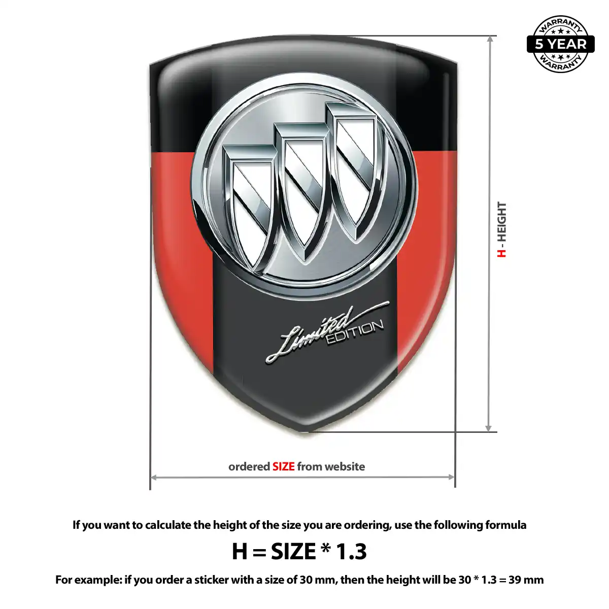 Buick Logo Sticker Sleek Style