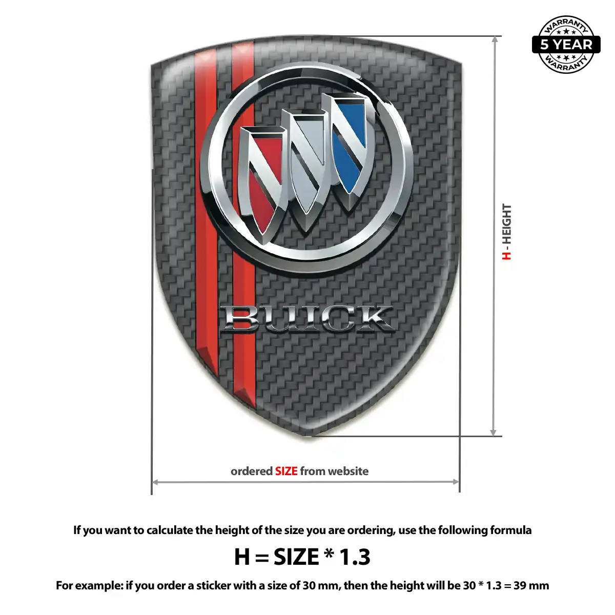 Buick Logo Sticker Superior Craft