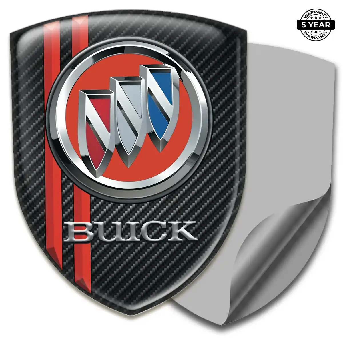 Buick Polyurethane Domed Sticker Refined Design