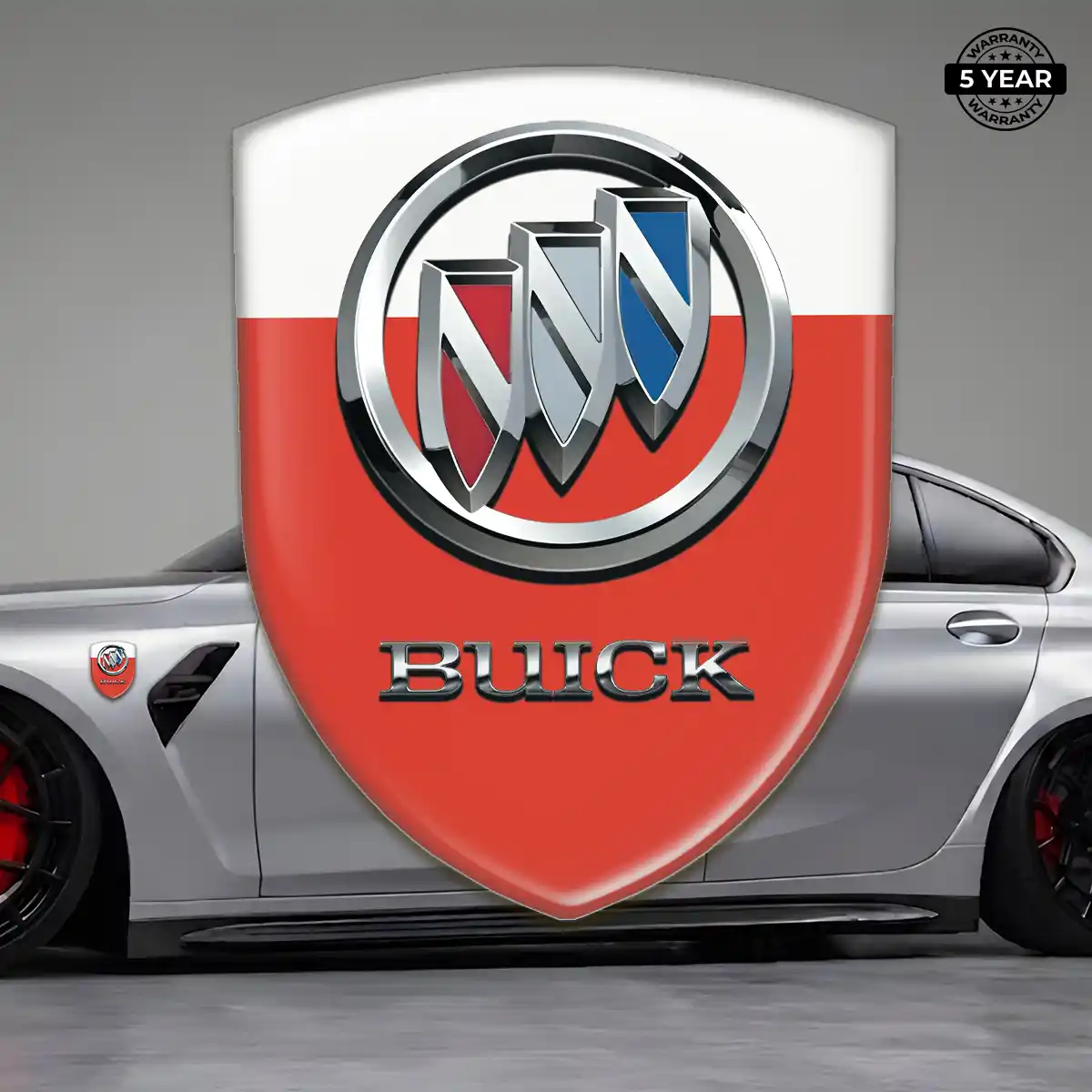 Buick Polyurethane Domed Sticker Sleek Style