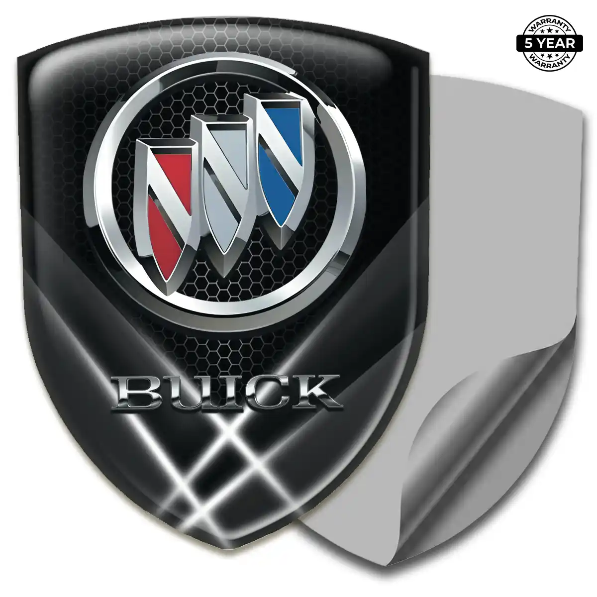 Buick Resin Badge Sticker Sleek Style