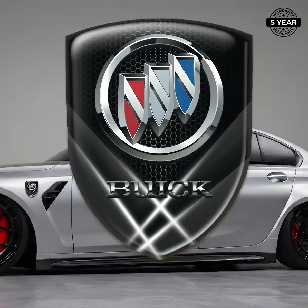 Buick Resin Badge Sticker Sleek Style