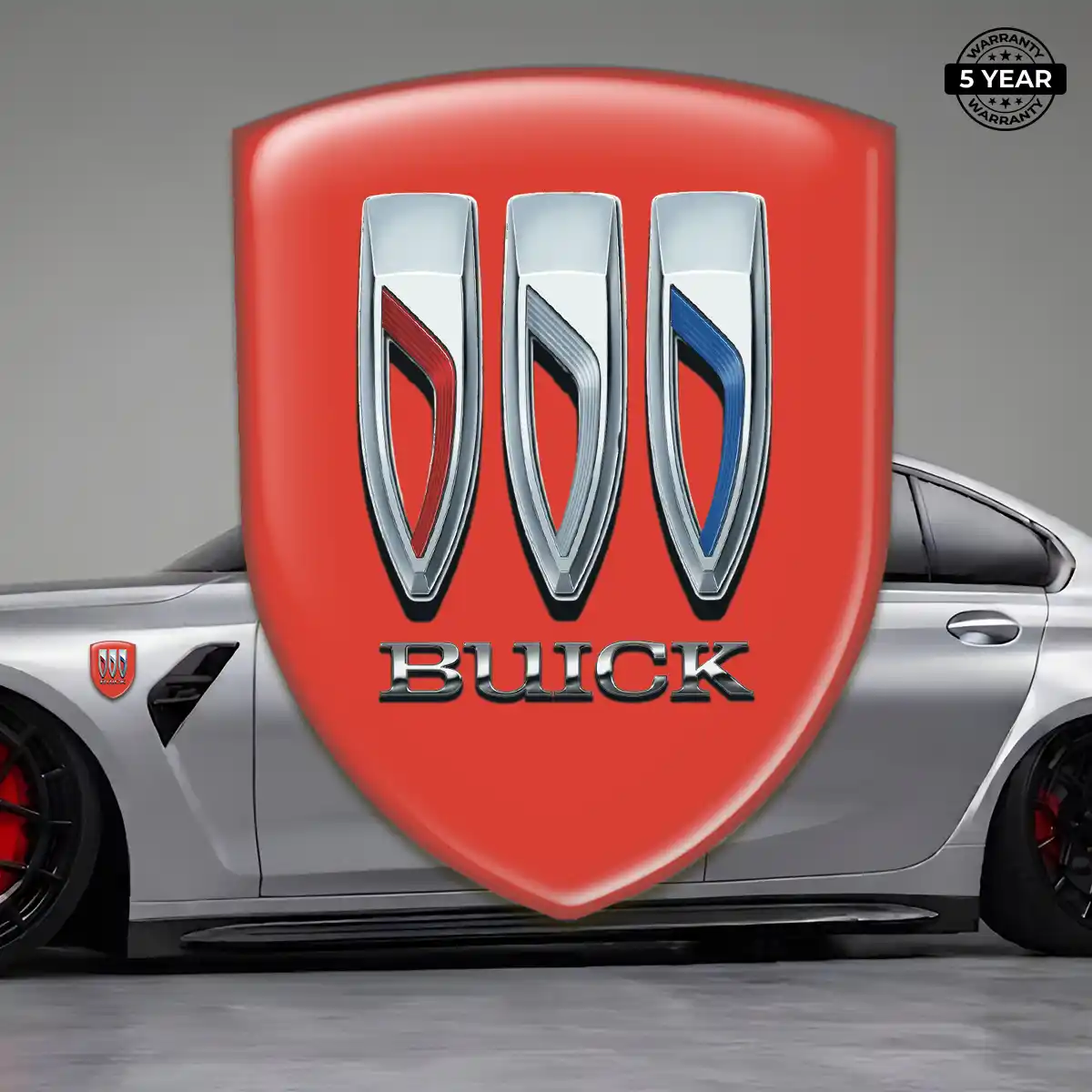 Buick Resin Domed Sticker Sleek Style