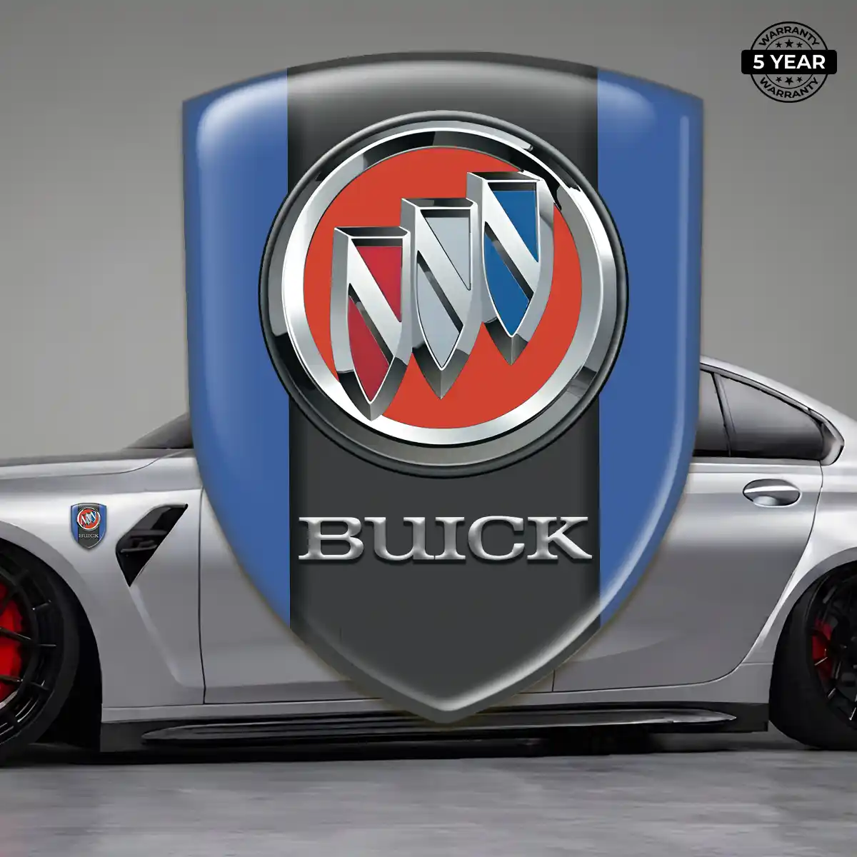 Buick Resin Emblem Sticker Sleek Style