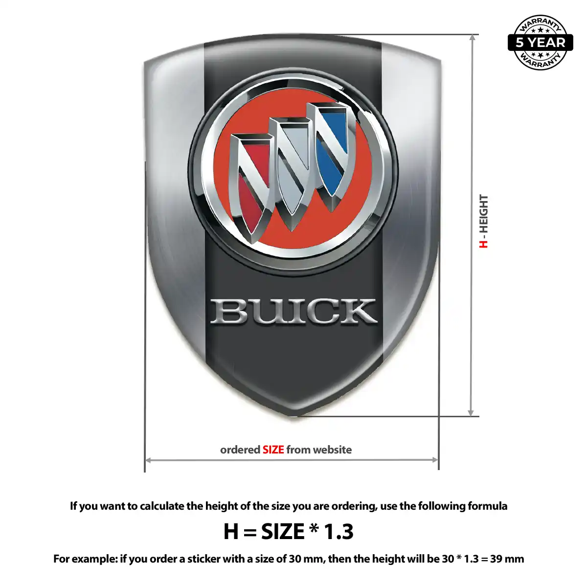 Buick Silicone Badge Elite Edition