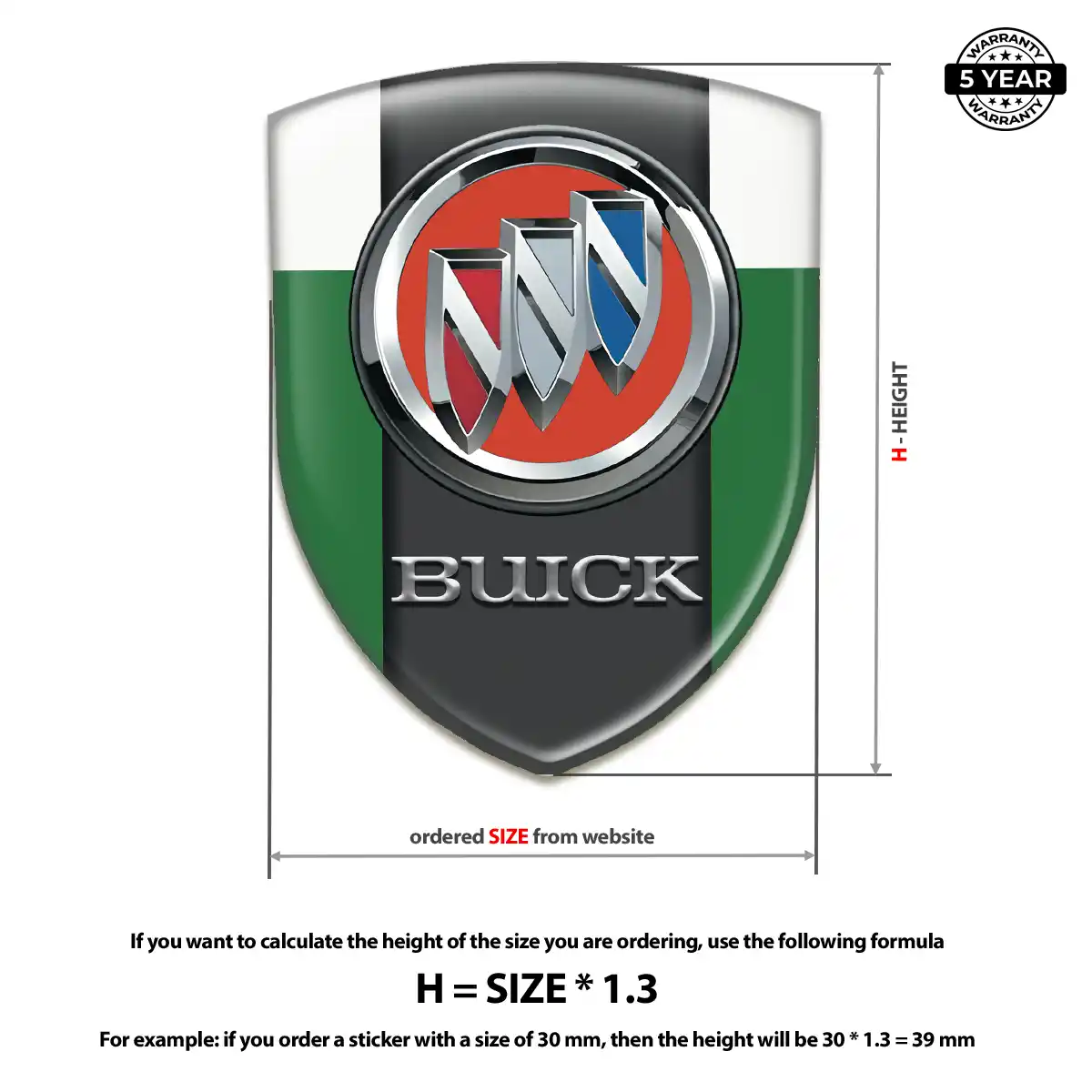 Buick Silicone Badge Interior Luxe