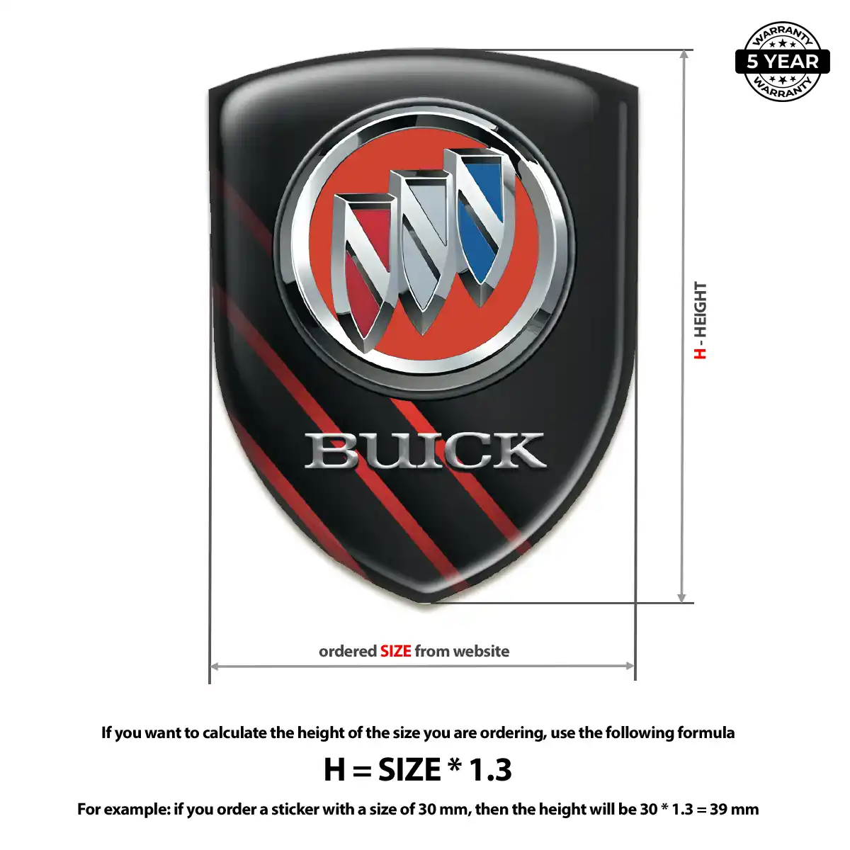 Buick Silicone Badge Opulent Line