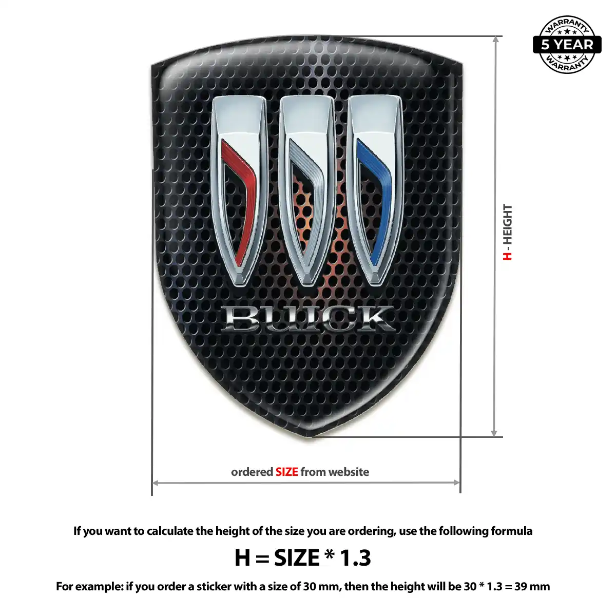 Buick Silicone Badge Prestige Line