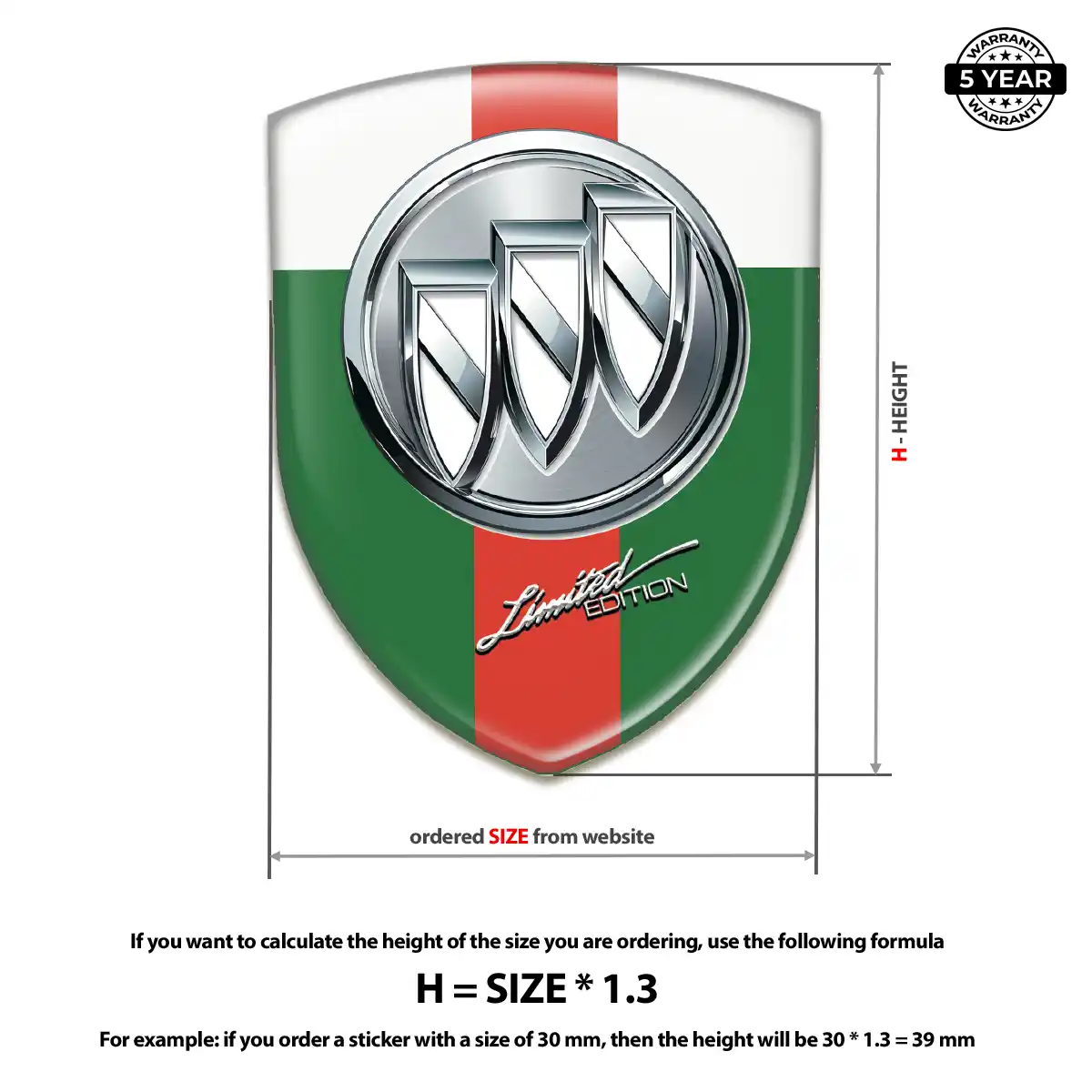 Buick Silicone Badge Prime Quality