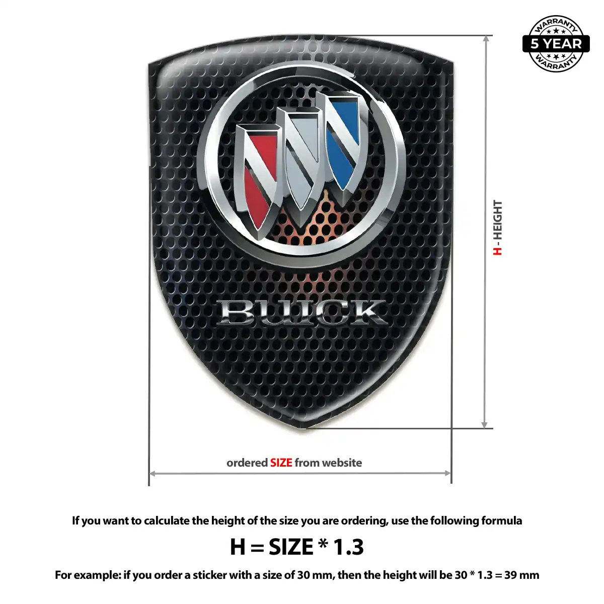 Buick Silicone Badge Refined Design