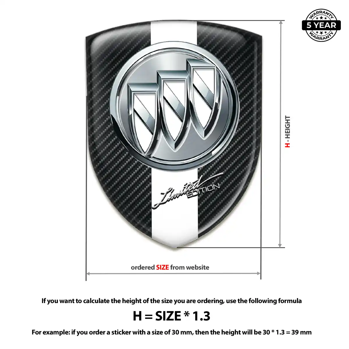 Buick Silicone Badge Signature Grade