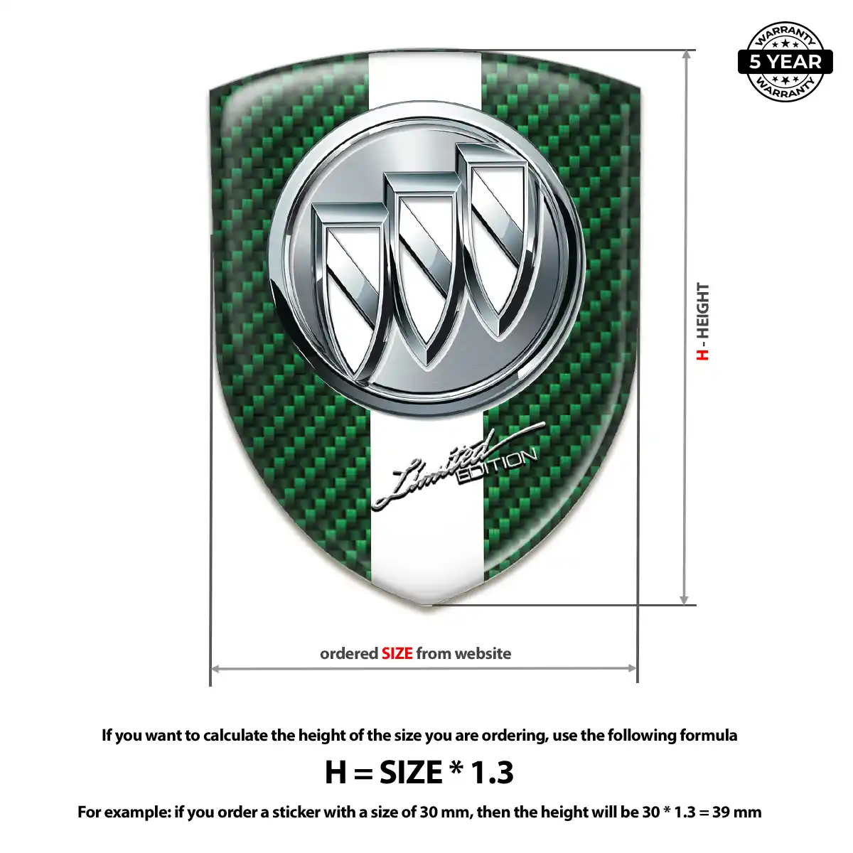 Buick Silicone Badge Superior Craft