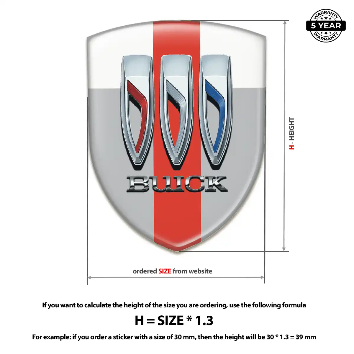 Buick Silicone Emblem Deluxe Edition