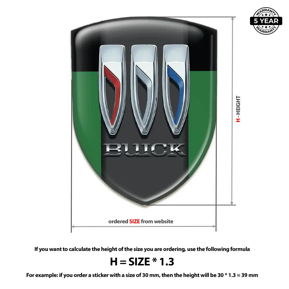 Buick Silicone Emblem Elite Finish