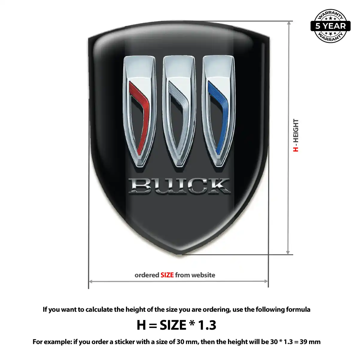 Buick Silicone Emblem Refined Design