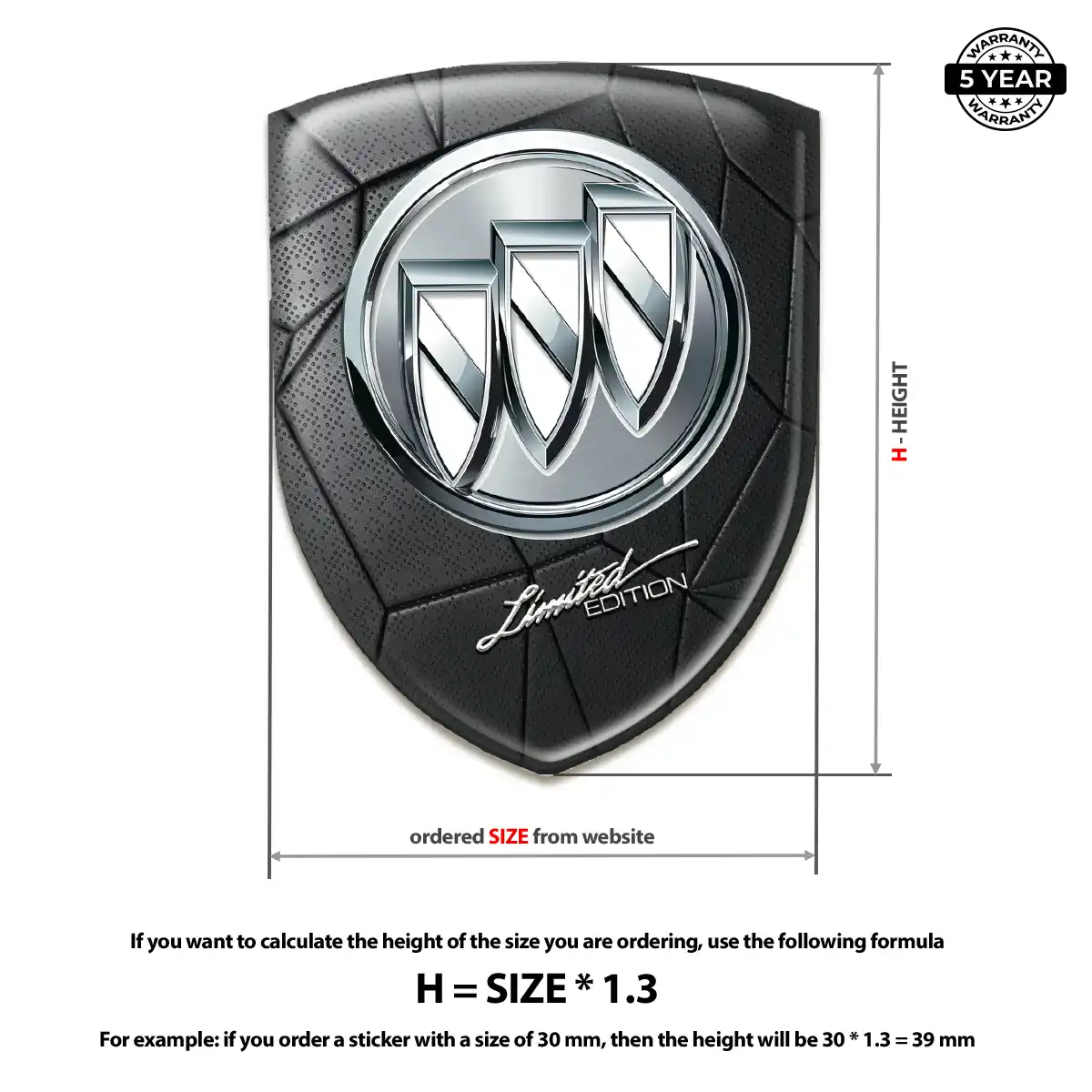 Buick Silicone Emblem Signature Grade