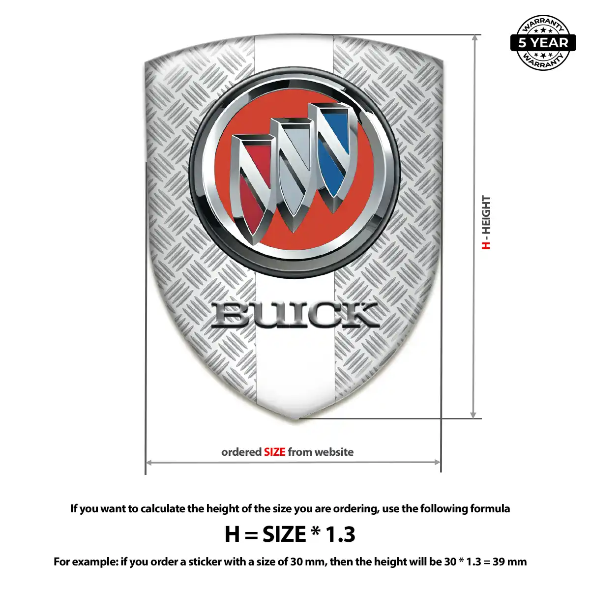 Buick Silicone Emblem Superior Craft