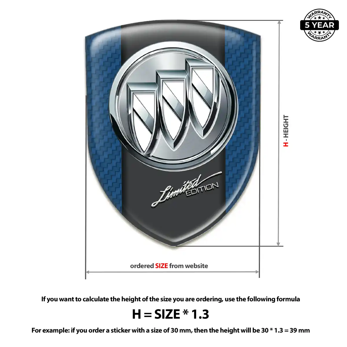 Buick Silicone Sticker Deluxe Edition