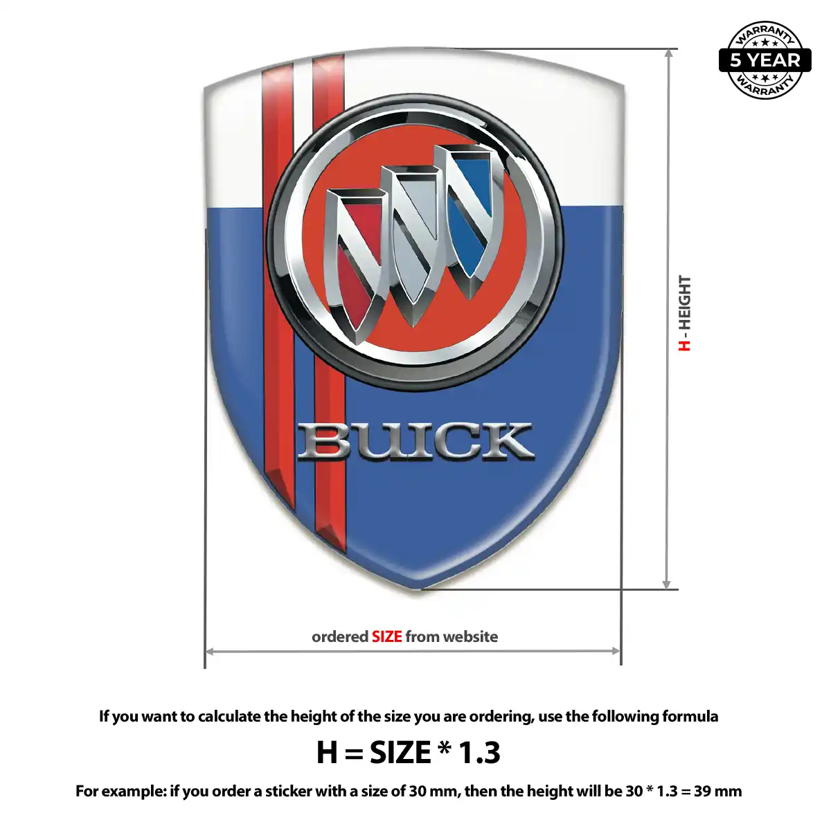Buick Silicone Sticker Elite Edition
