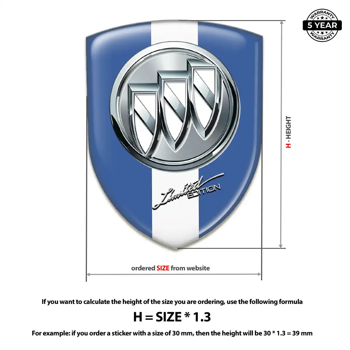 Buick Silicone Sticker Exclusive Series