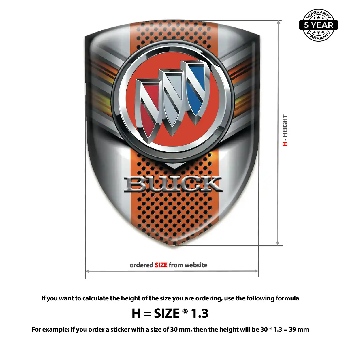 Buick Silicone Sticker Interior Luxe