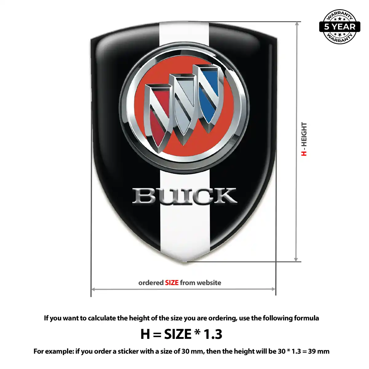 Buick Silicone Sticker Noble Edition