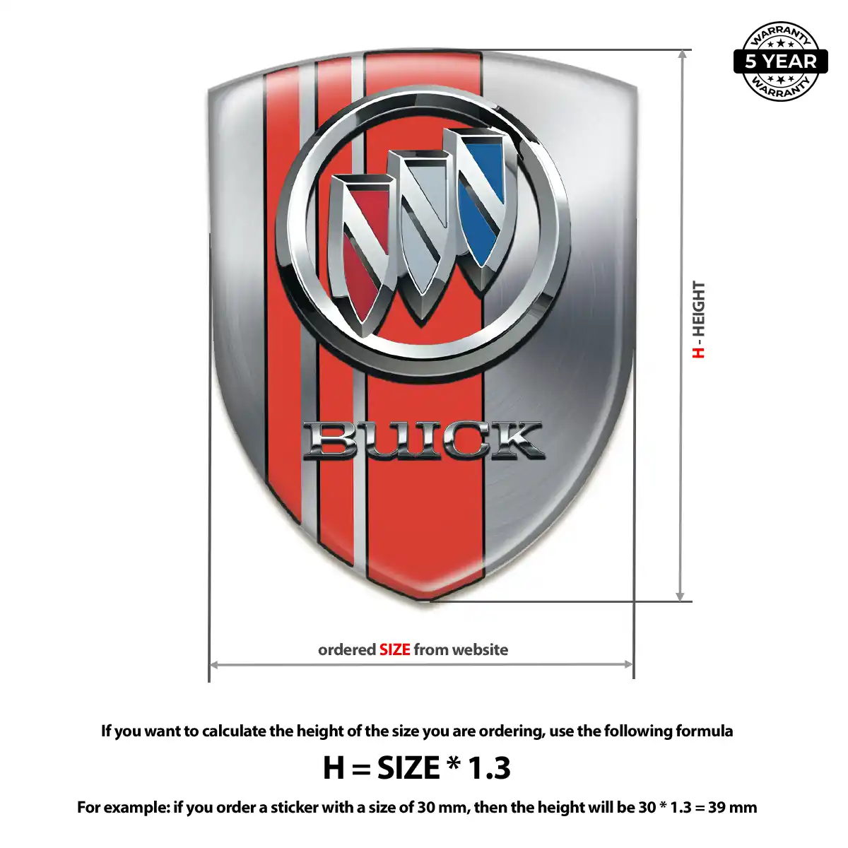 Buick Silicone Sticker Opulent Line