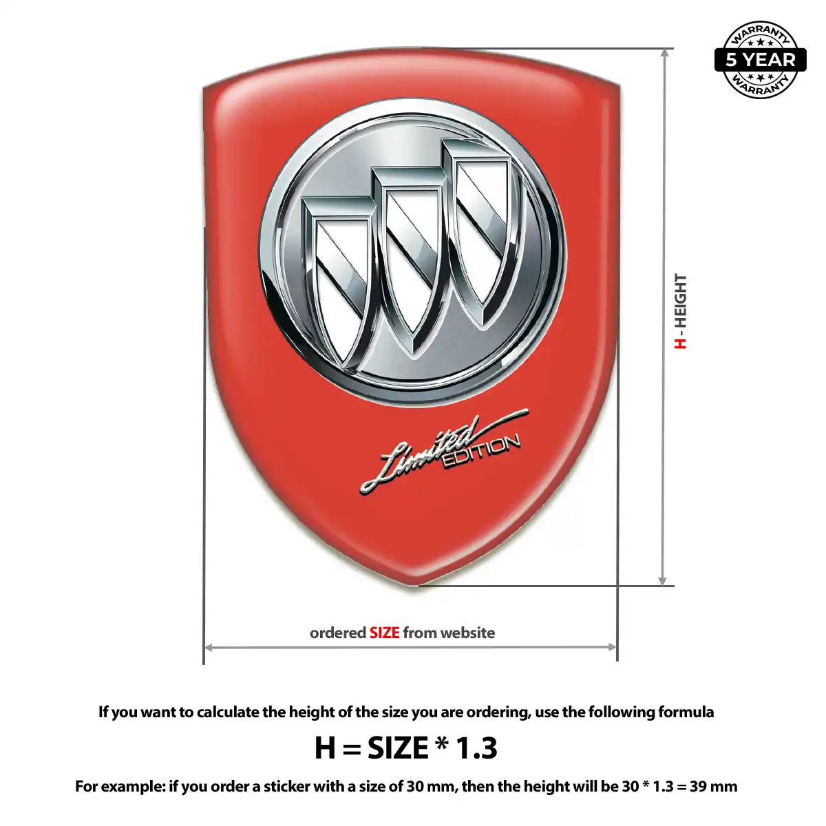 Buick Silicone Sticker Prestige Line