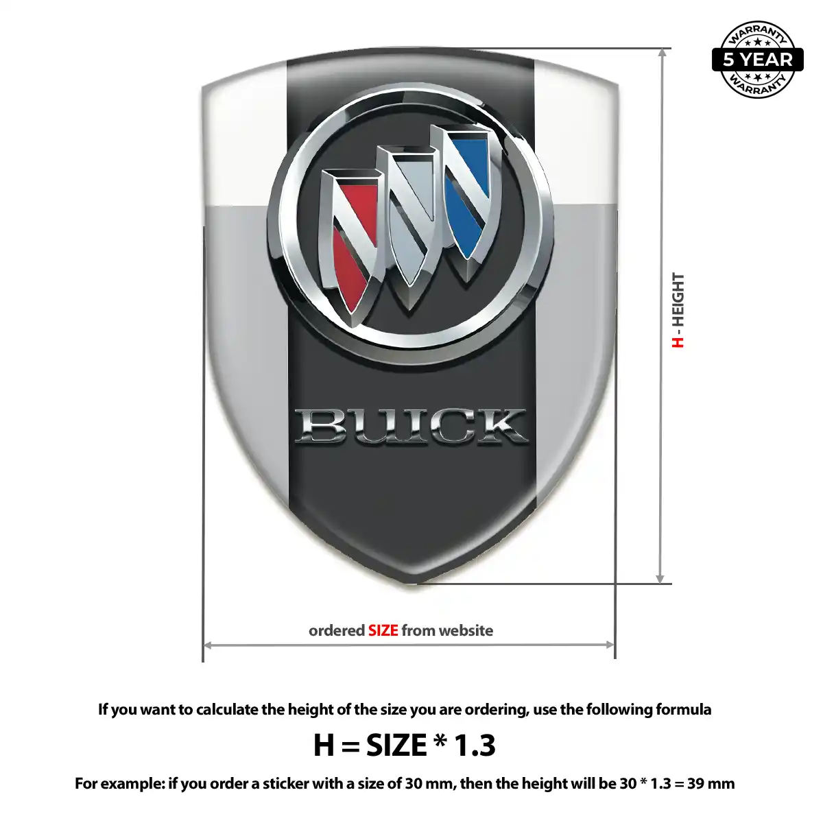 Buick Sticker Elite Finish