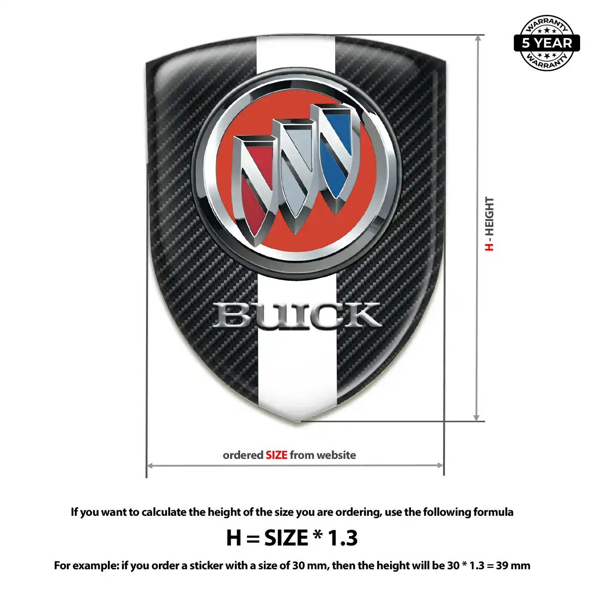 Buick Sticker Premium Dome