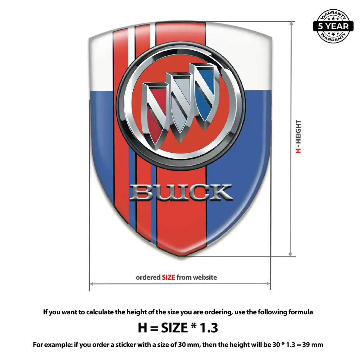 Buick Sticker Resin Elite