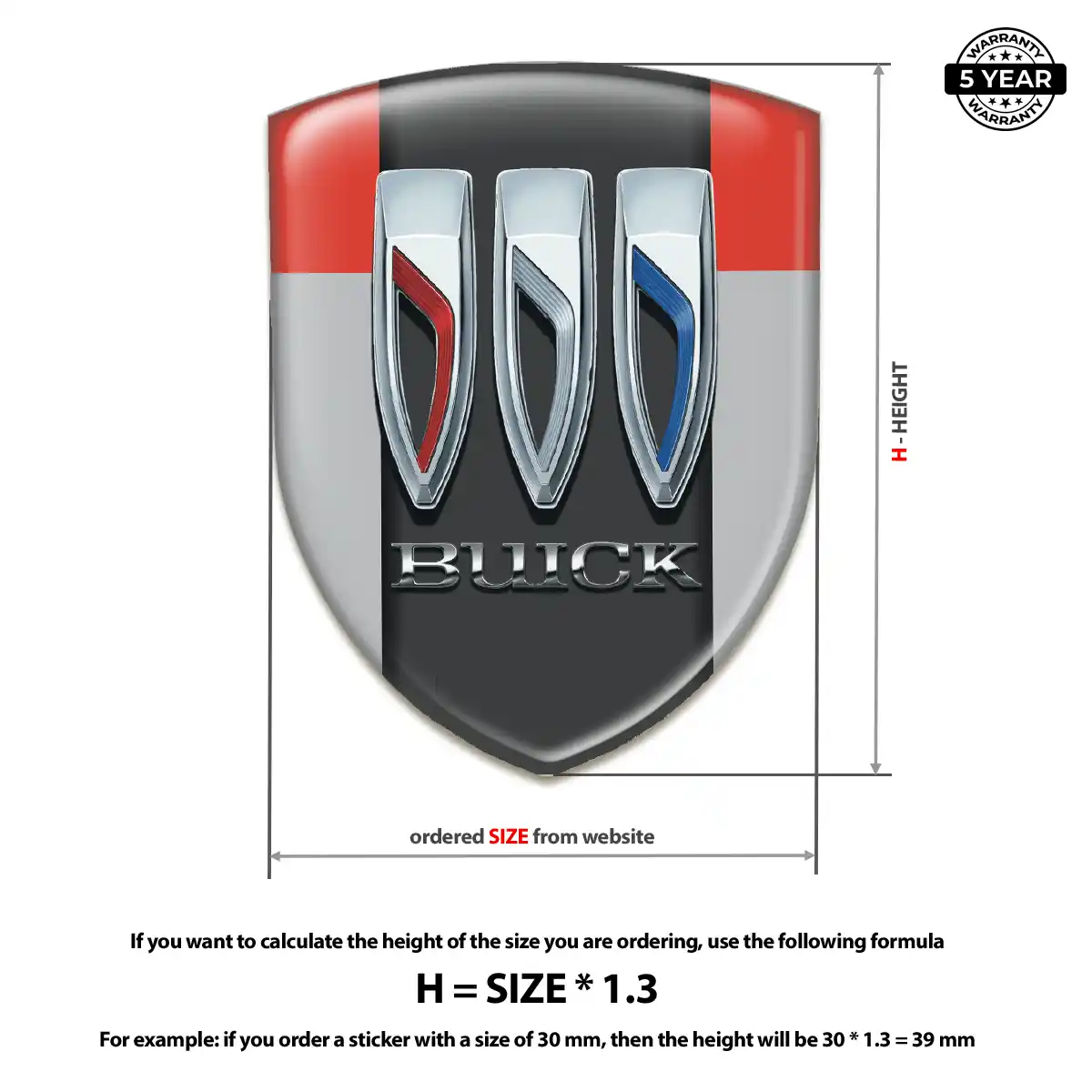 Buick Sticker Resin Luxe