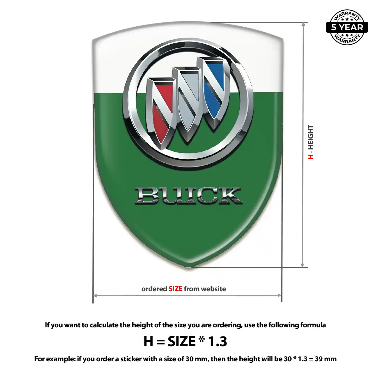 Buick Sticker Sleek Style