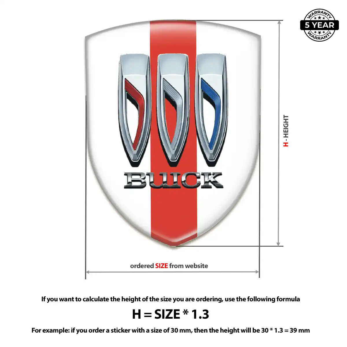 Buick Vehicle Logo Sticker Elite Edition