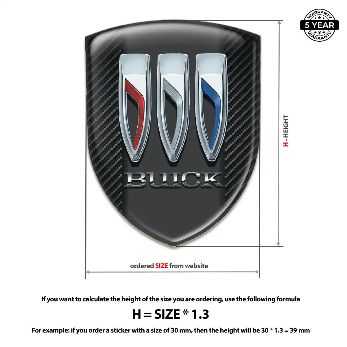 Buick Vehicle Logo Sticker Exclusive Series