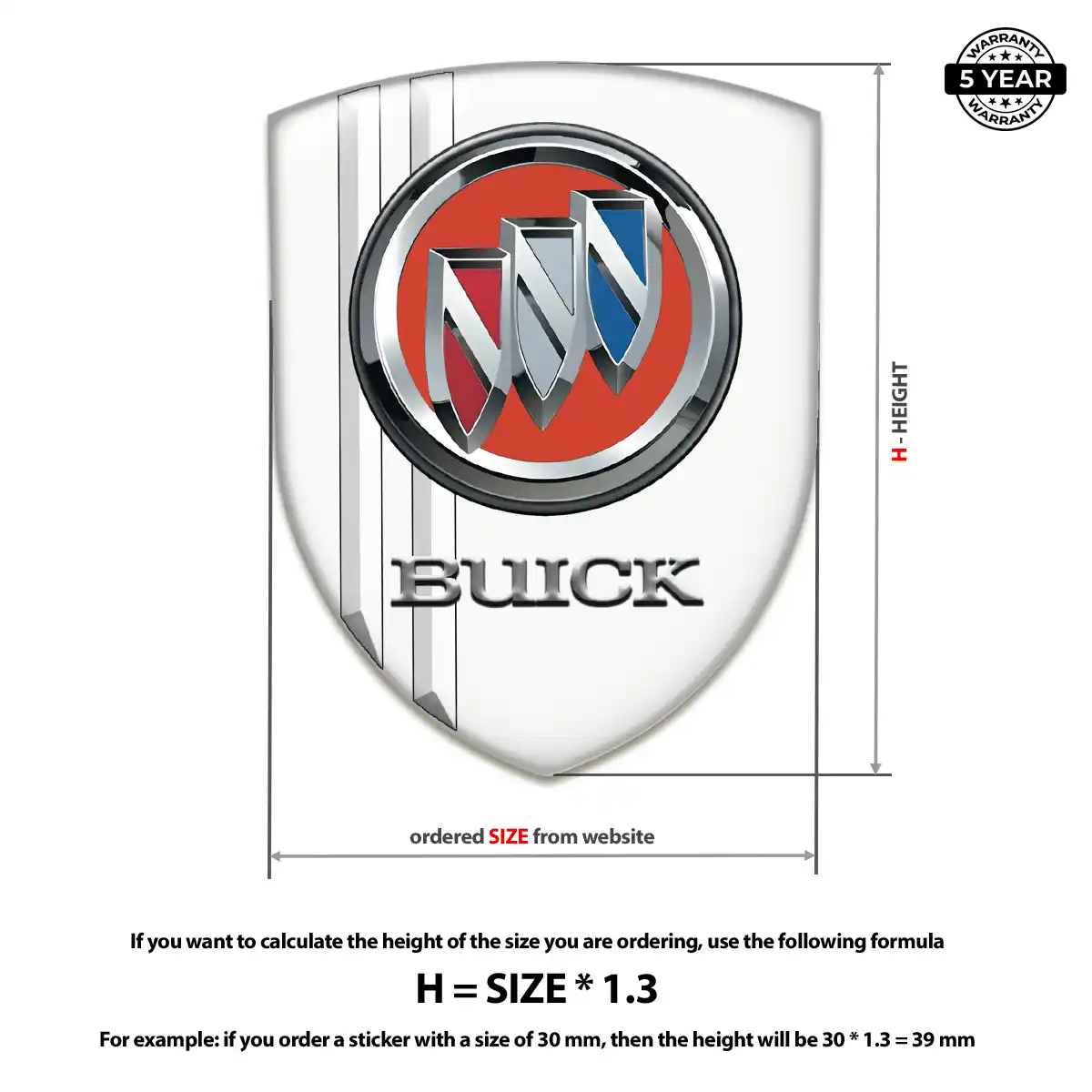 Buick Vehicle Logo Sticker Noble Edition
