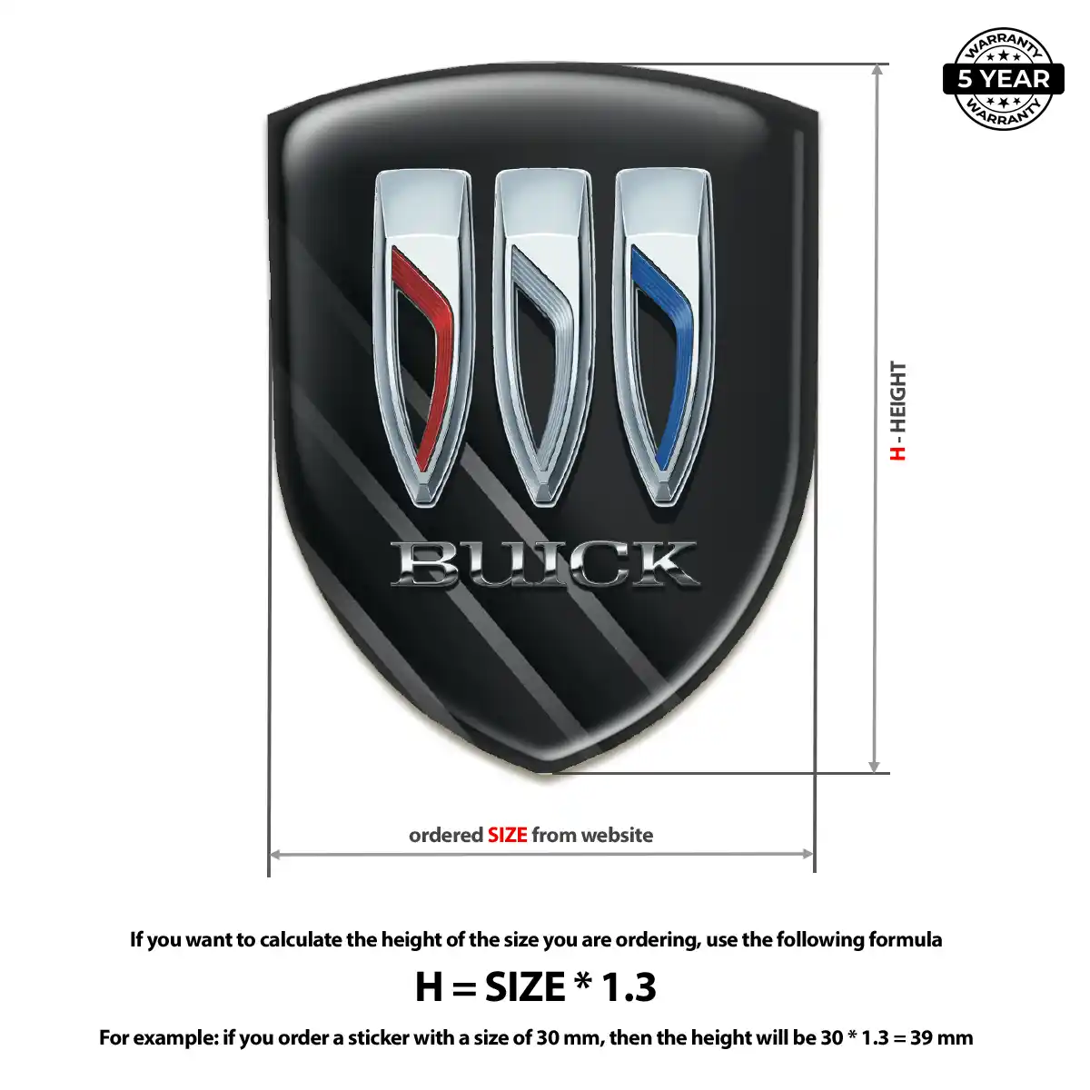 Buick Vehicle Logo Sticker Opulent Line