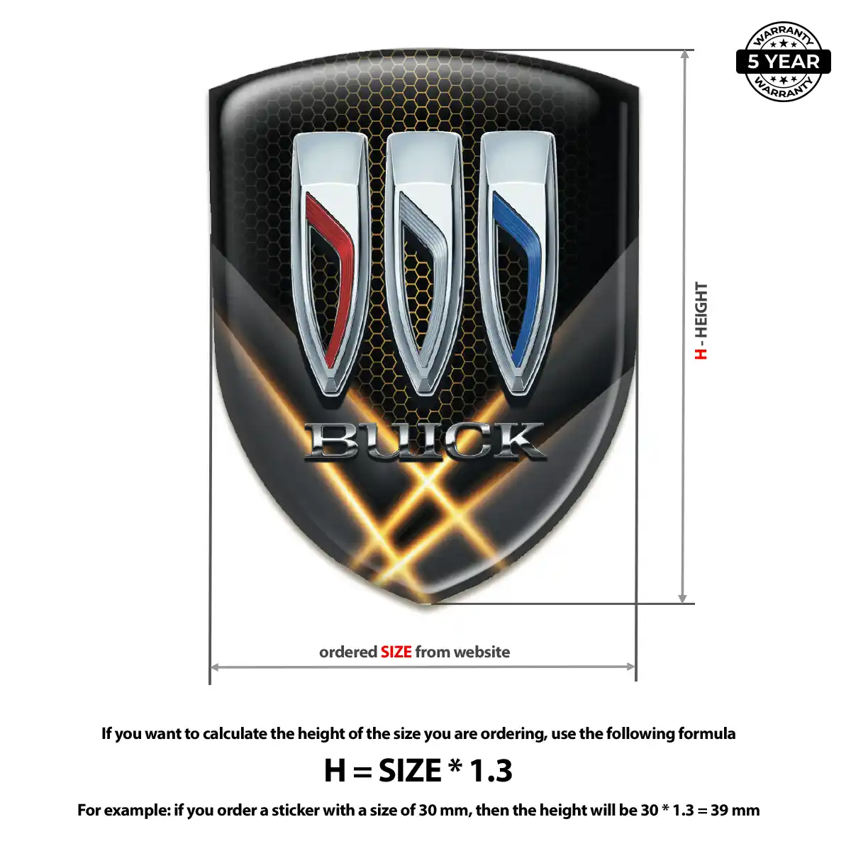 Buick Vehicle Logo Sticker Prestige Line
