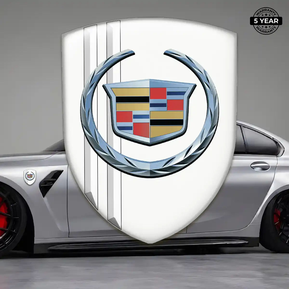 Cadillac 3D Badge Sticker Deluxe Edition