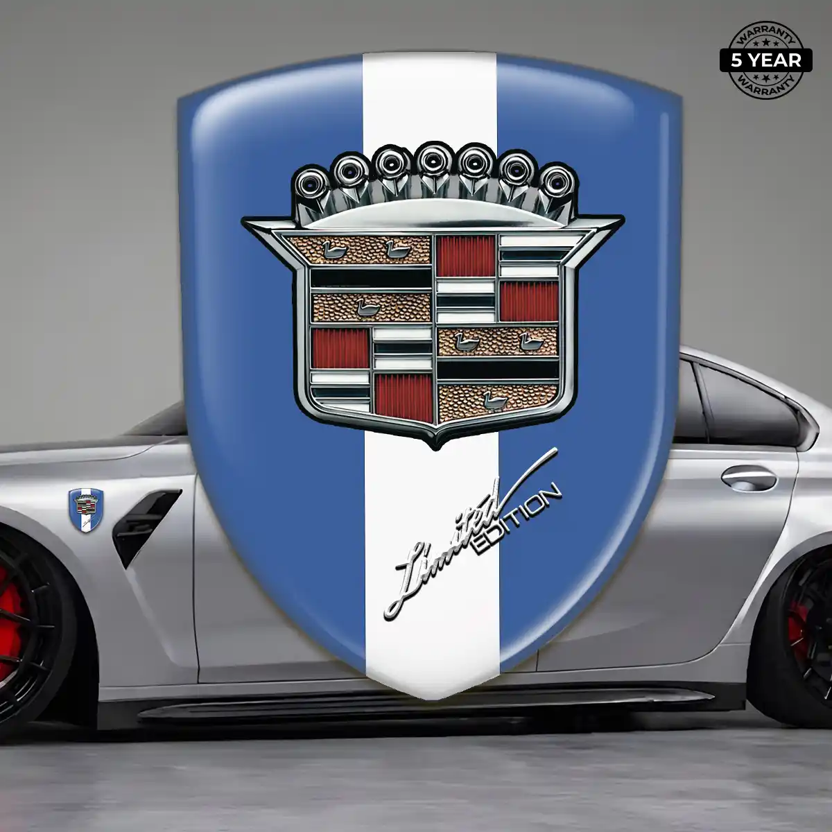 Cadillac 3D Badge Sticker Elite Finish