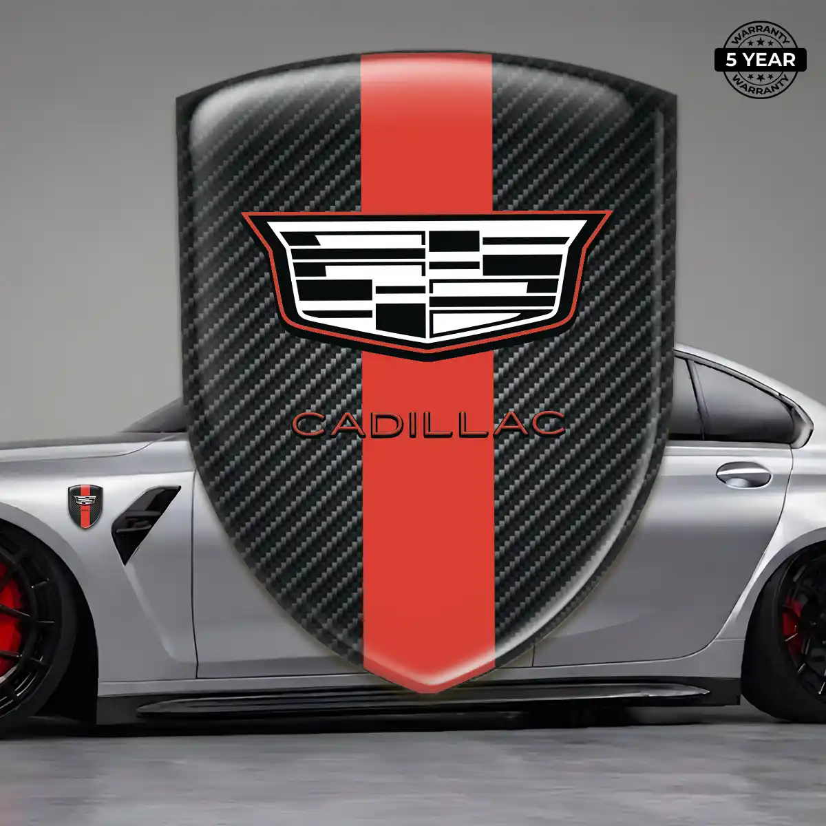 Cadillac 3D Badge Sticker Exterior Luxe