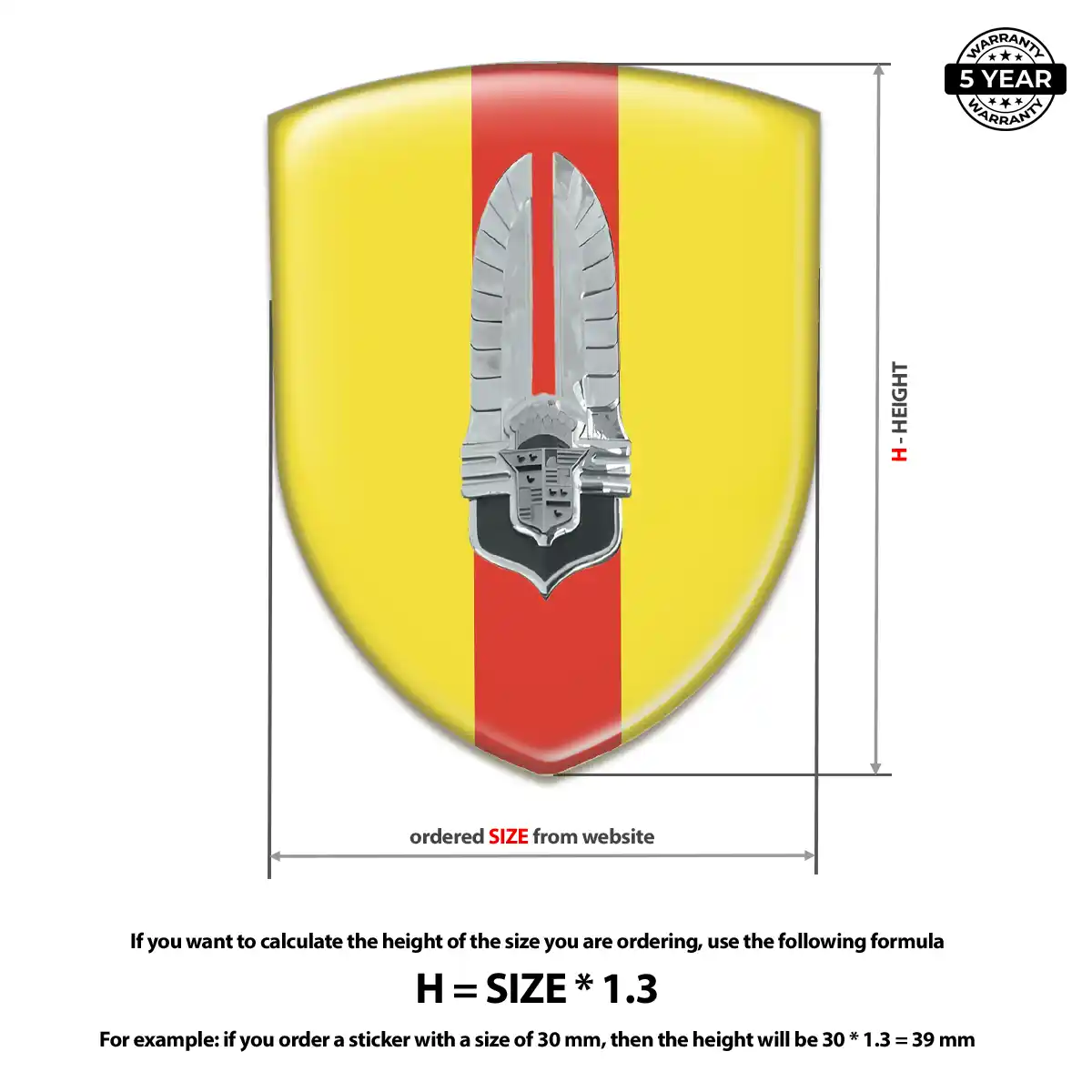Cadillac 3D Badge Sticker Interior Elegance