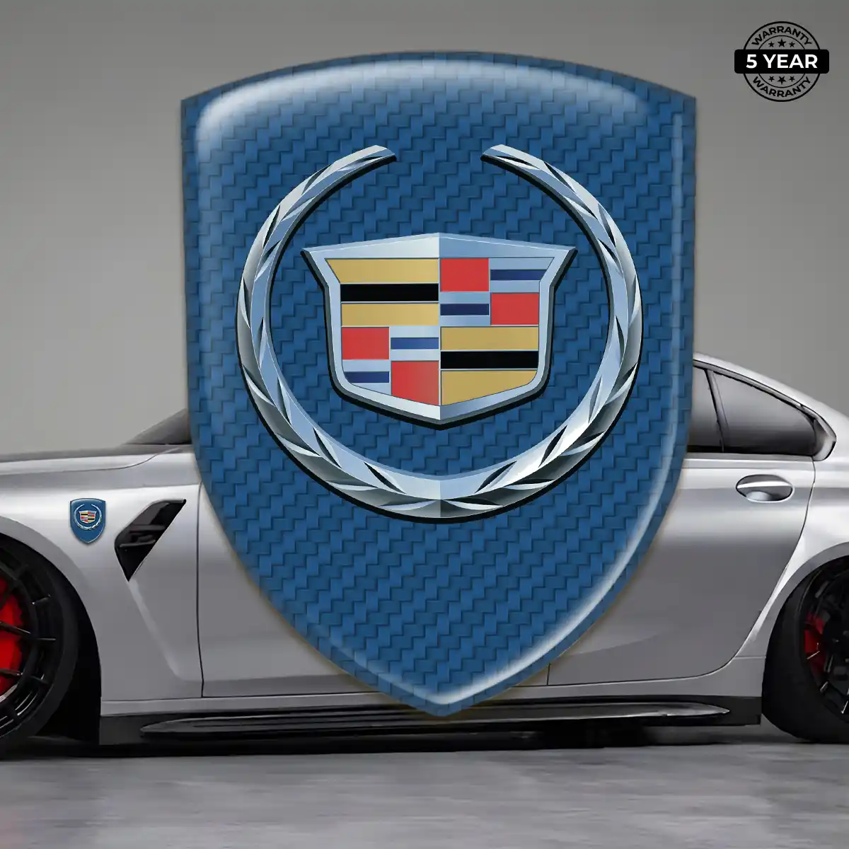 Cadillac 3D Badge Sticker Interior Luxe