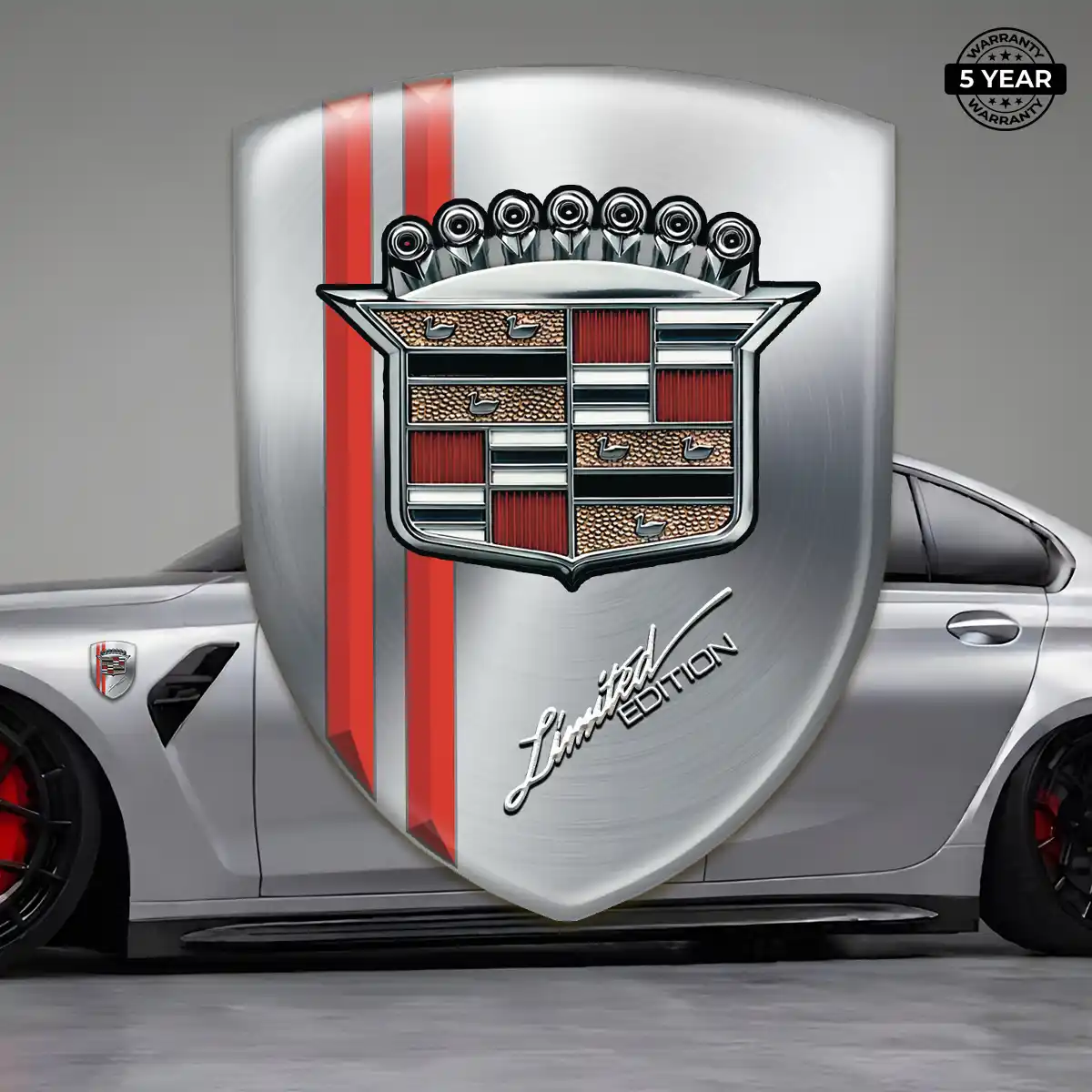 Cadillac 3D Badge Sticker Marked Edition