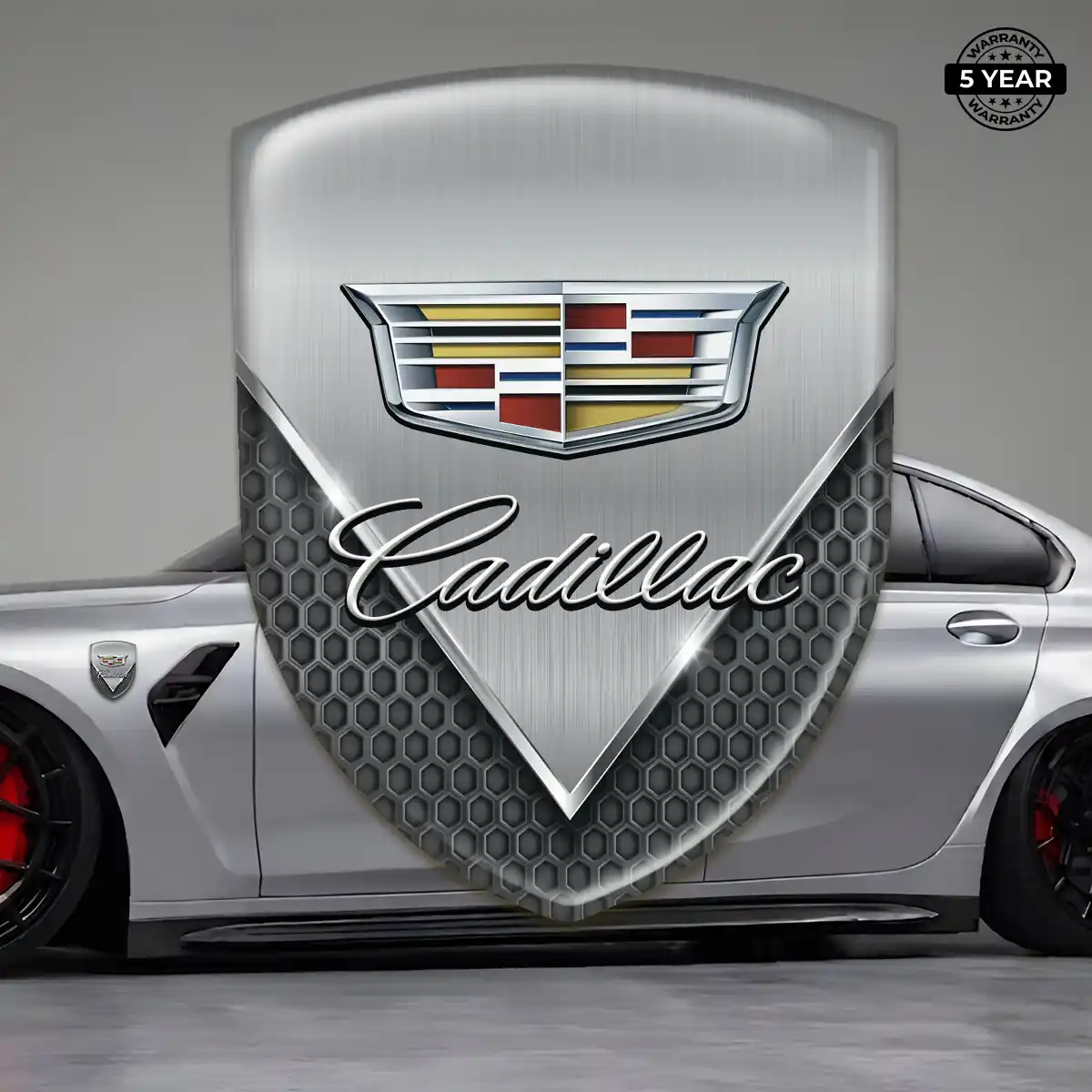 Cadillac 3D Badge Sticker Resin Luxe