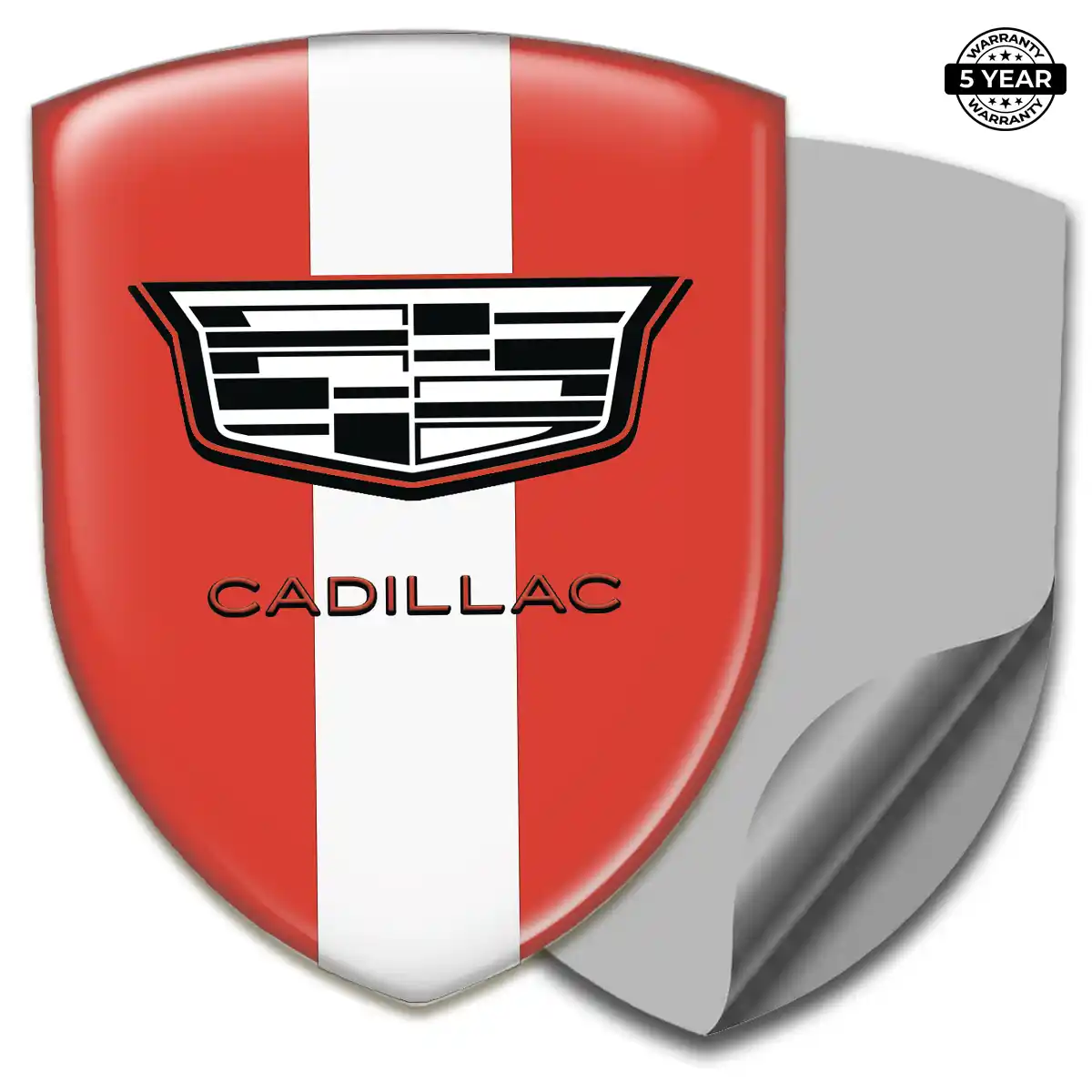 Cadillac 3D Domed Sticker Branded Line