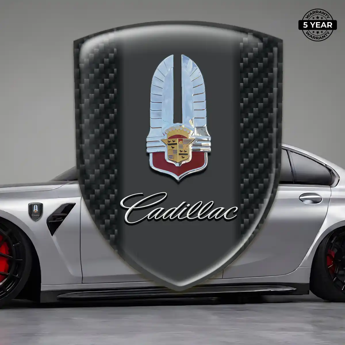 Cadillac 3D Domed Sticker Exterior Luxe