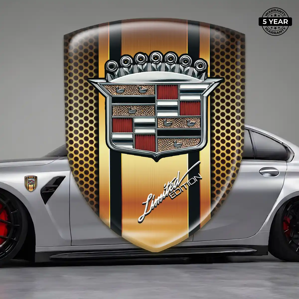 Cadillac 3D Domed Sticker Opulent Line