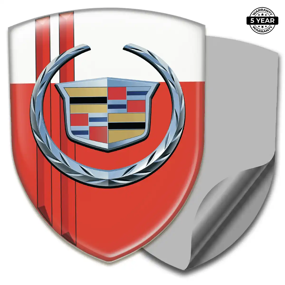 Cadillac 3D Domed Sticker Premium Dome
