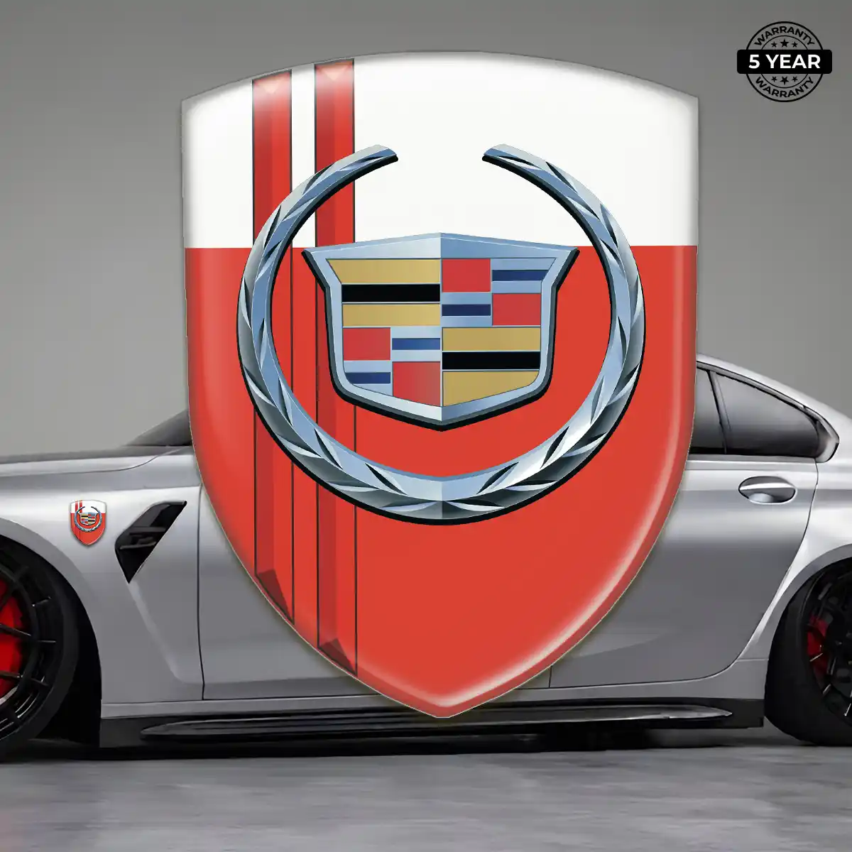 Cadillac 3D Domed Sticker Premium Dome
